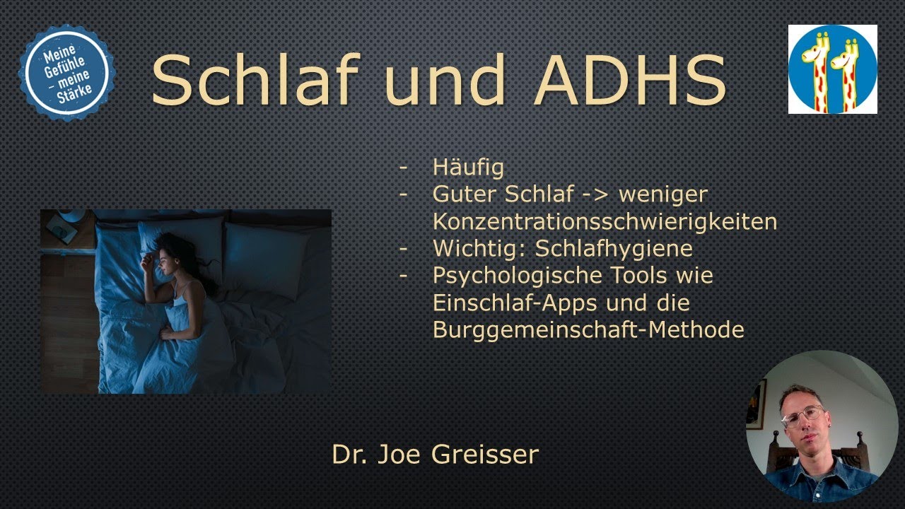Schlaf und ADHS: Das hilft wirklich! ADHS-Spezialist Dr. Joe Greisser gibt die entscheidenden Infos