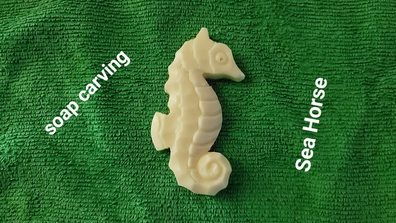 Soap carving tutorial /Easy soap carving/ Sea ​​Horse..
