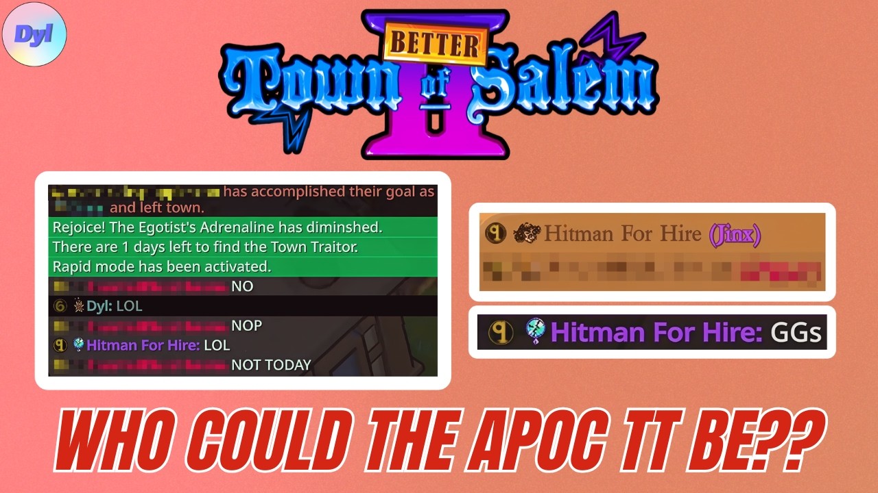 KIM MOŻE BYĆ ZDRAJCA MIASTA APOKALIPSY?! - Town Of Salem 2 #1073 (Mod do Better Town Of Salem 2)