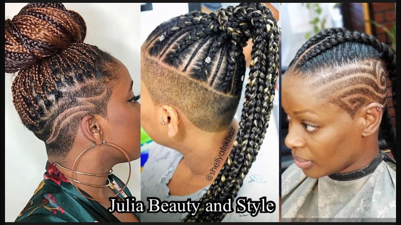 🦋💖💜45 Trendy Ways to Wear Braidswith Shaved Sides