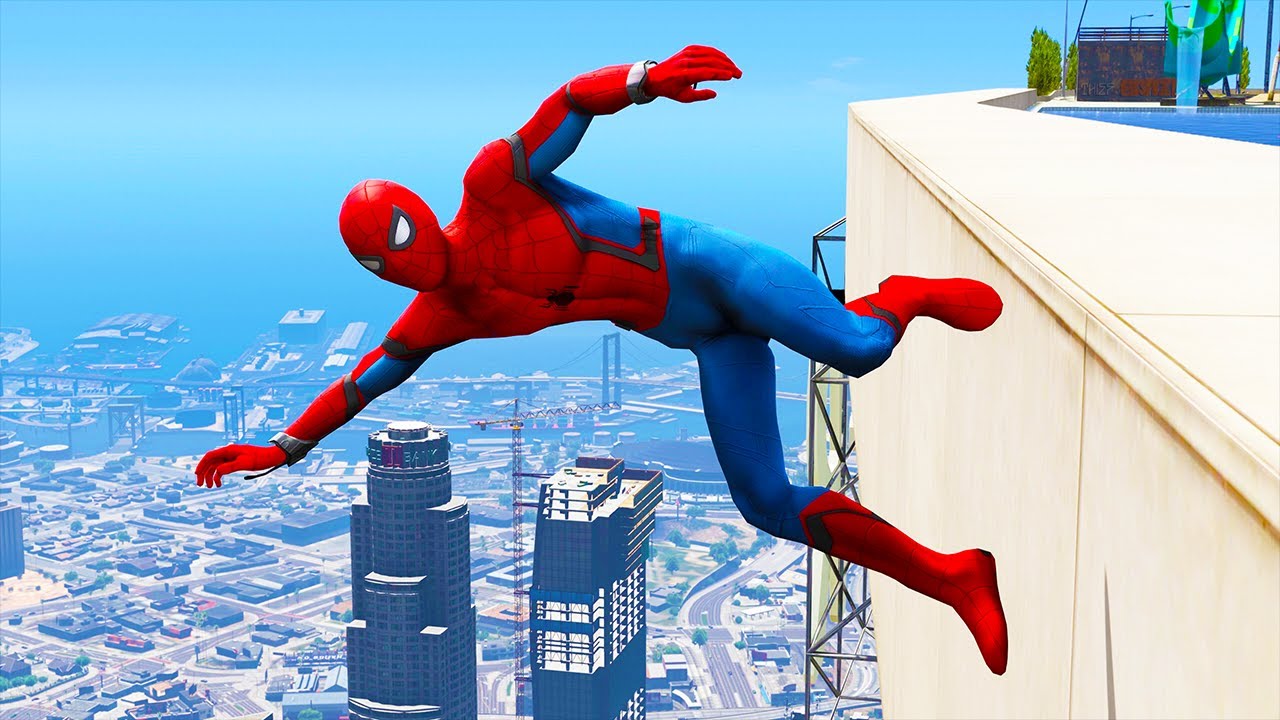 GTA 5: Falling off Highest Buildings #18 - GTA 5 Funny Moments & Fails, Gameplay