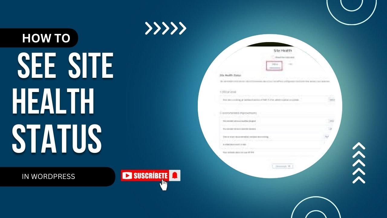 How To Find Site Health Status In WordPress (Quick Tutorial)