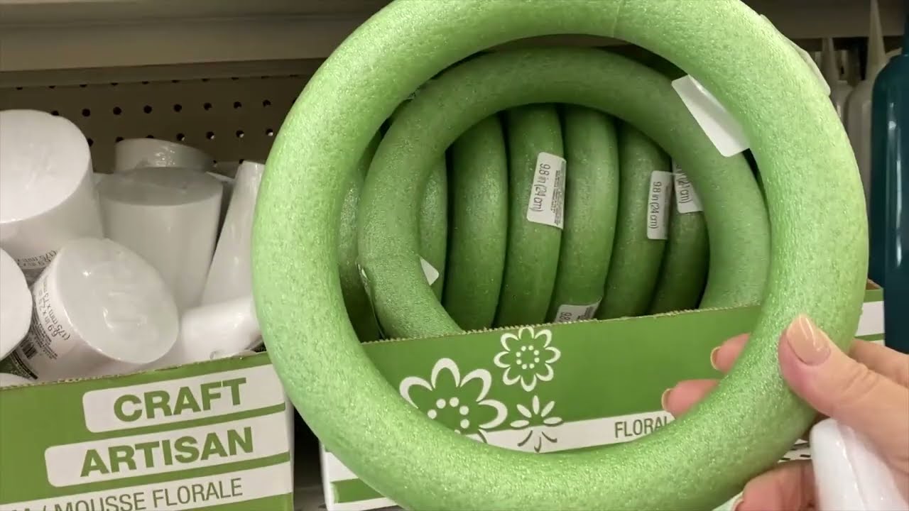 Turn a $1 foam round into jaw dropping decor!