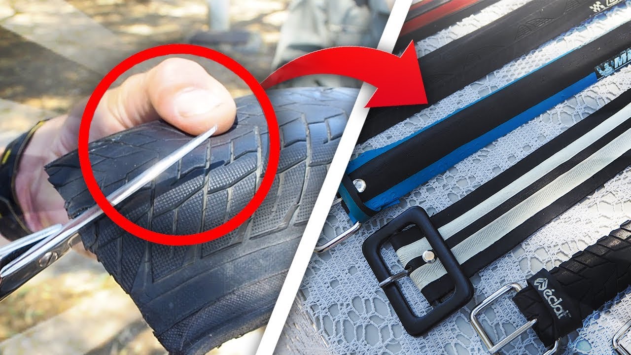 ME FABRICAN UN CINTURÓN CON LA CUBIERTA DE MI BMX - Cómo lo hacen?