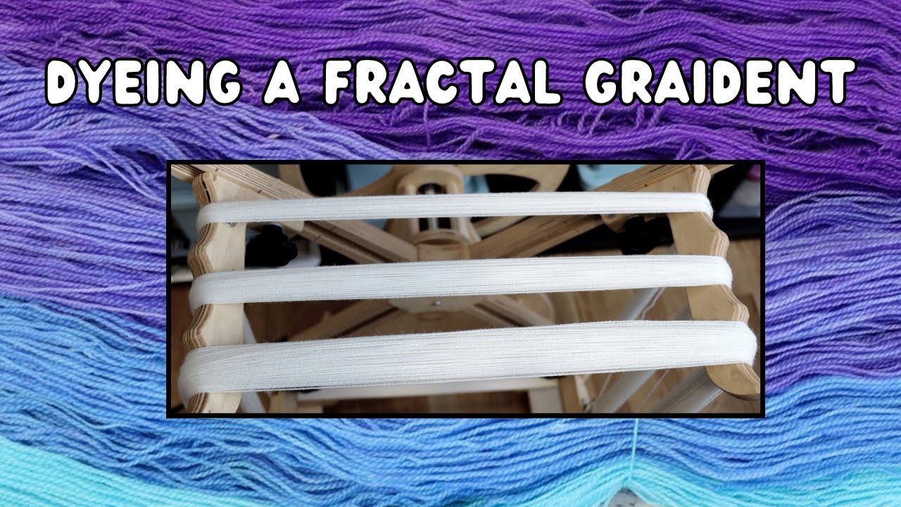 Dyepot Weekly #417 - Dyeing a Fractal Gradient on Lace Weight Yarn with Connected Mini Skeins