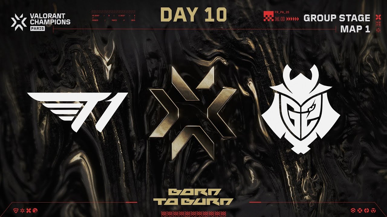 T1 vs. G2— VALORANT Champions Paris — Group Stage — Map 01
