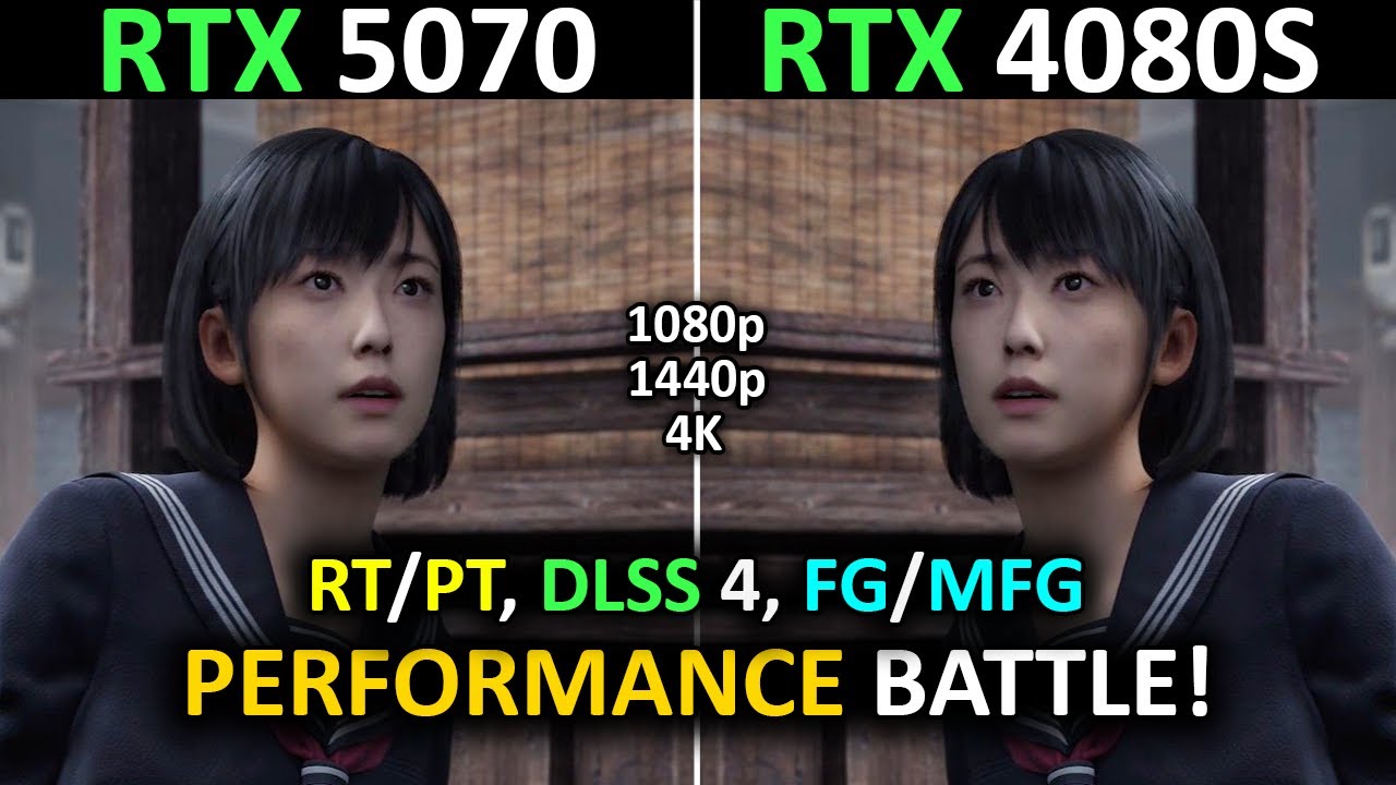 RTX 5070 vs RTX 4080 Super | Ray/Path Tracing | DLSS 4 + FG/MFG | 1080p, 1440p, 4K | 2026