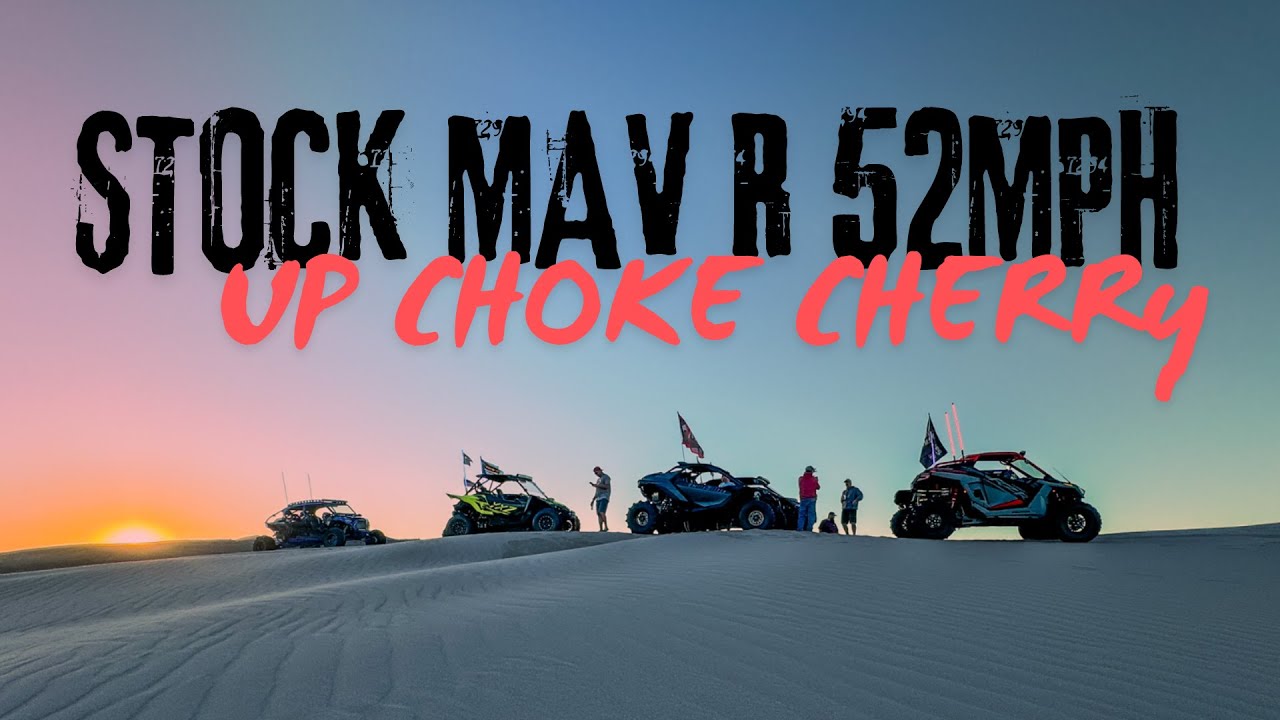 Flying up Choke Cherry: Maverick R XRS with Sand Tires Unlimited Paddles!
