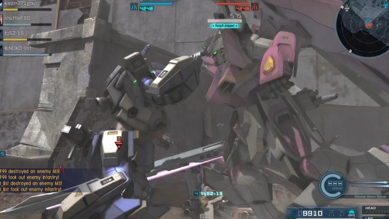 F90 VS Destiny Gundam (GUNDAM BATTLE OPERATION 2)