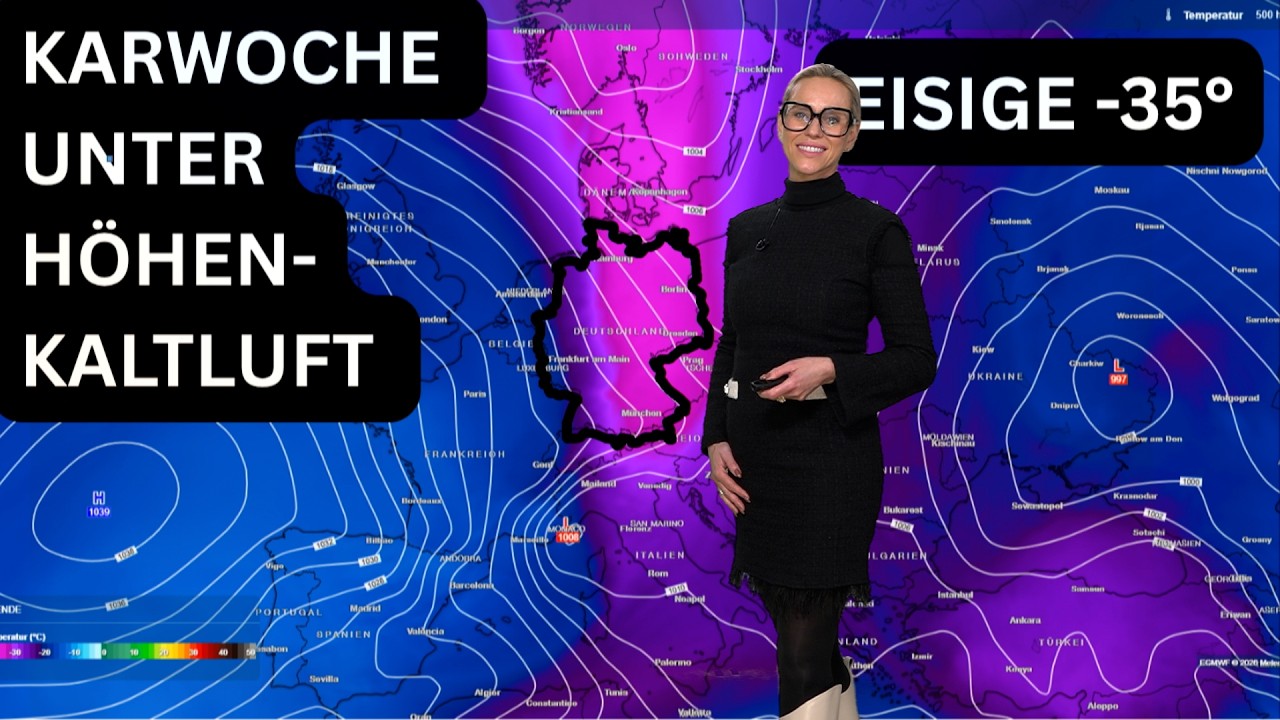 Wetterdrama: -35 Grad H&ouml;henkaltluft in der Karwoche! Droht uns ein Ostern in Schnee und Eisesk&auml;lte?