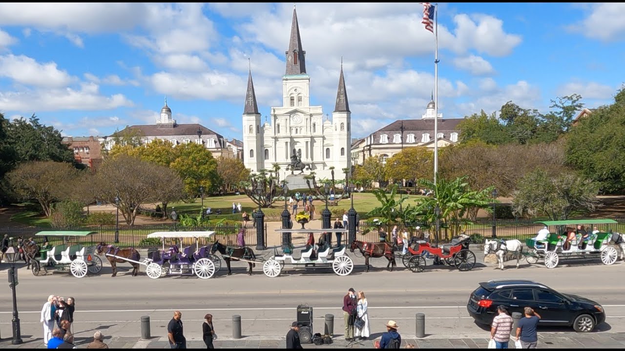4K Walk from Le Richelieu Hotel to Jackson Square in New Orleans