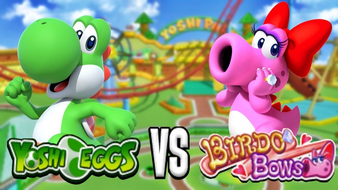 Mario Super Sluggers - Team Yoshi Vs. Team Birdo
