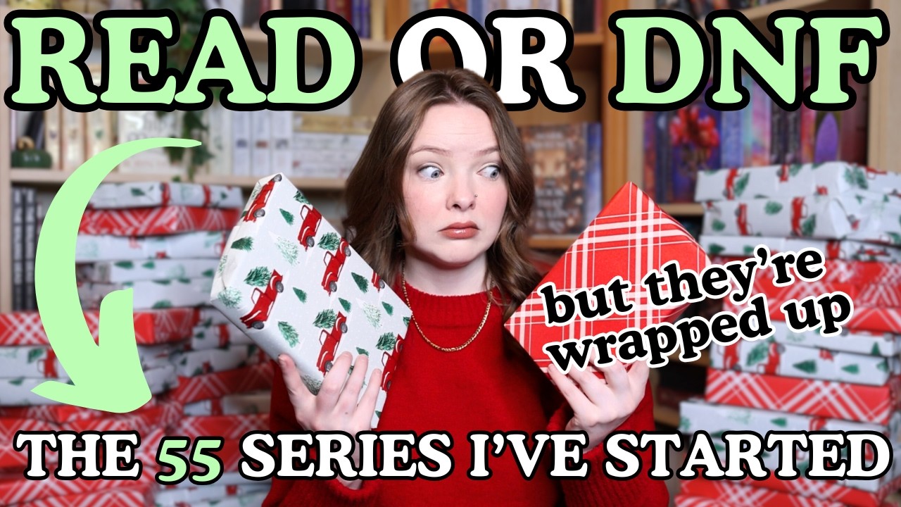 series clean out by reading them blindly 🎄 unhauling wrapped up books 🎁 read or dnf