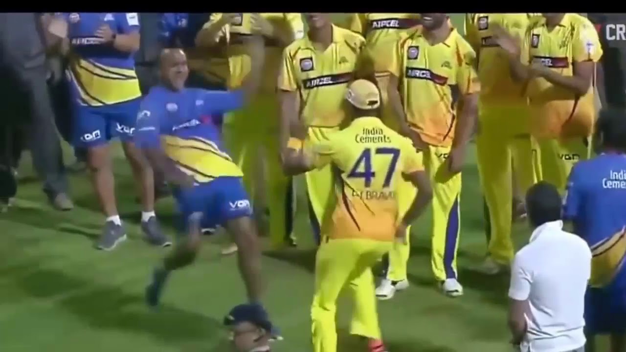 DJ Bravo singing tamil song and dancing in the field