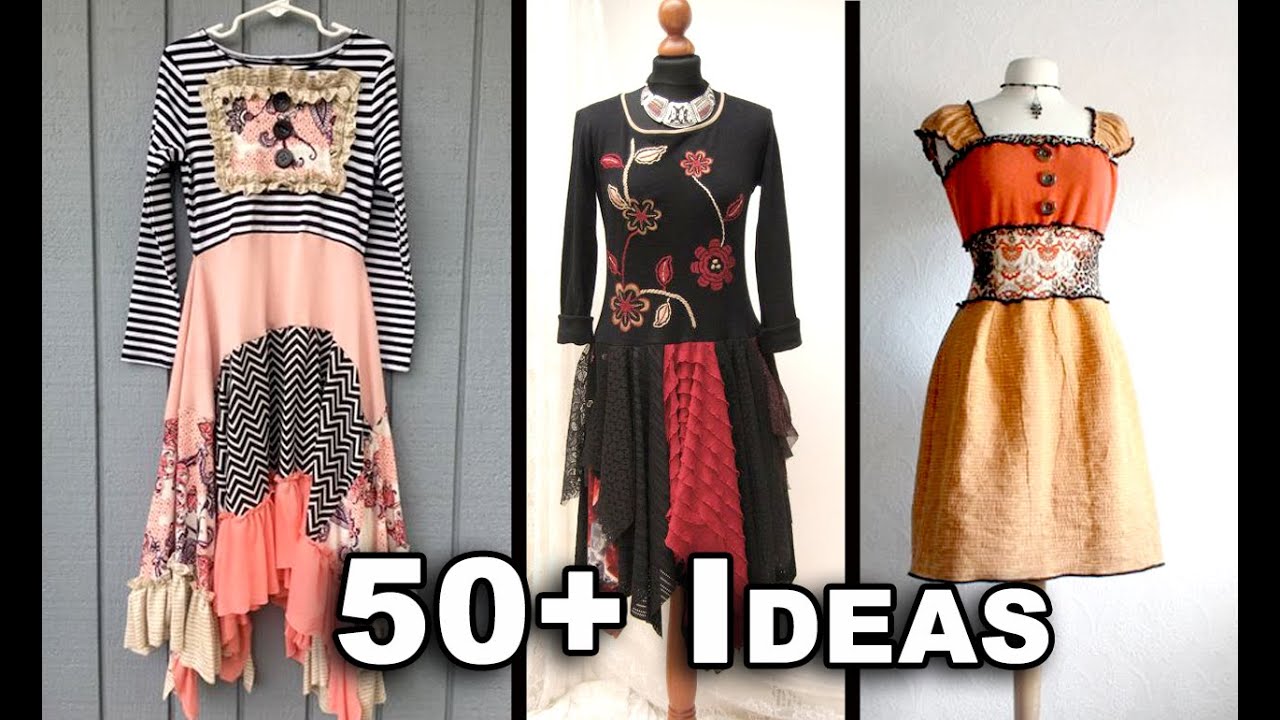 50+ Ideas to DIY Dresses Made With Upcycled Materials | ep 7