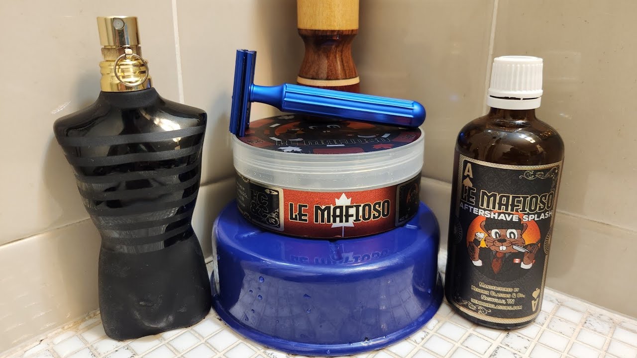 Aviation94 DE Safety Razor ~ Hendrix Classics and Co Le Mafioso Shaving Soap and Aftershave