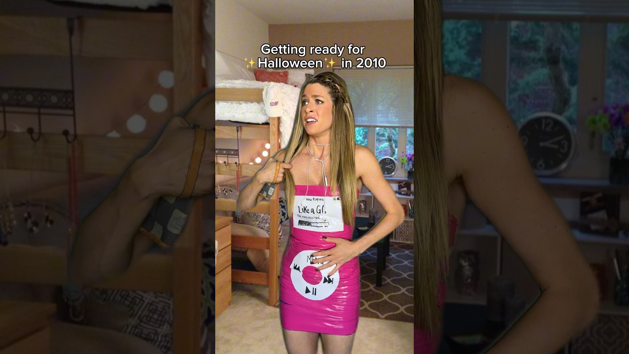 long live the duct tape dress 🎃🤣 #millennials #nostalgia #2000