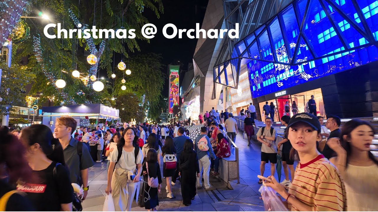 Orchard Road during Christmas Weekend 2025 | Singapore Walking Tour