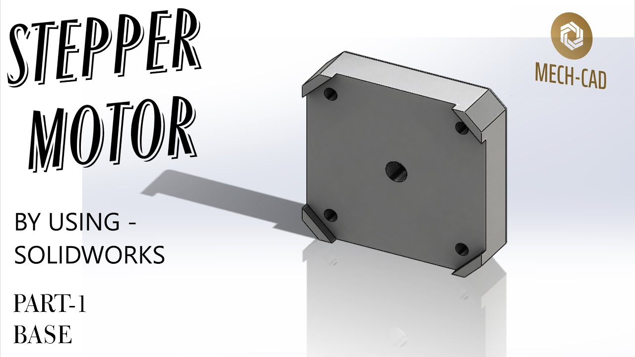 STEPPER MOTOR by using SolidWorks PART 1 #Steppermotor #SolidWorks #Design #mechatronics #electronic