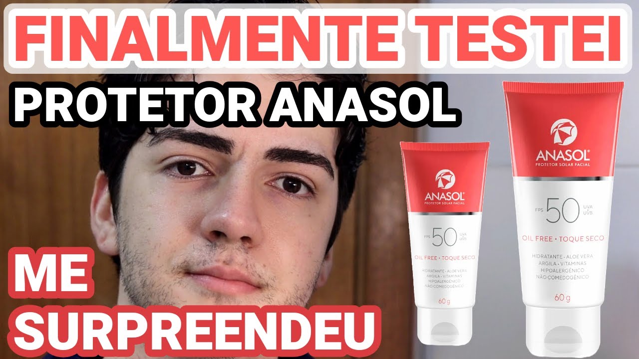 PROTETOR ANASOL FPS 50 TOQUE SECO! Protetor Solar Facial