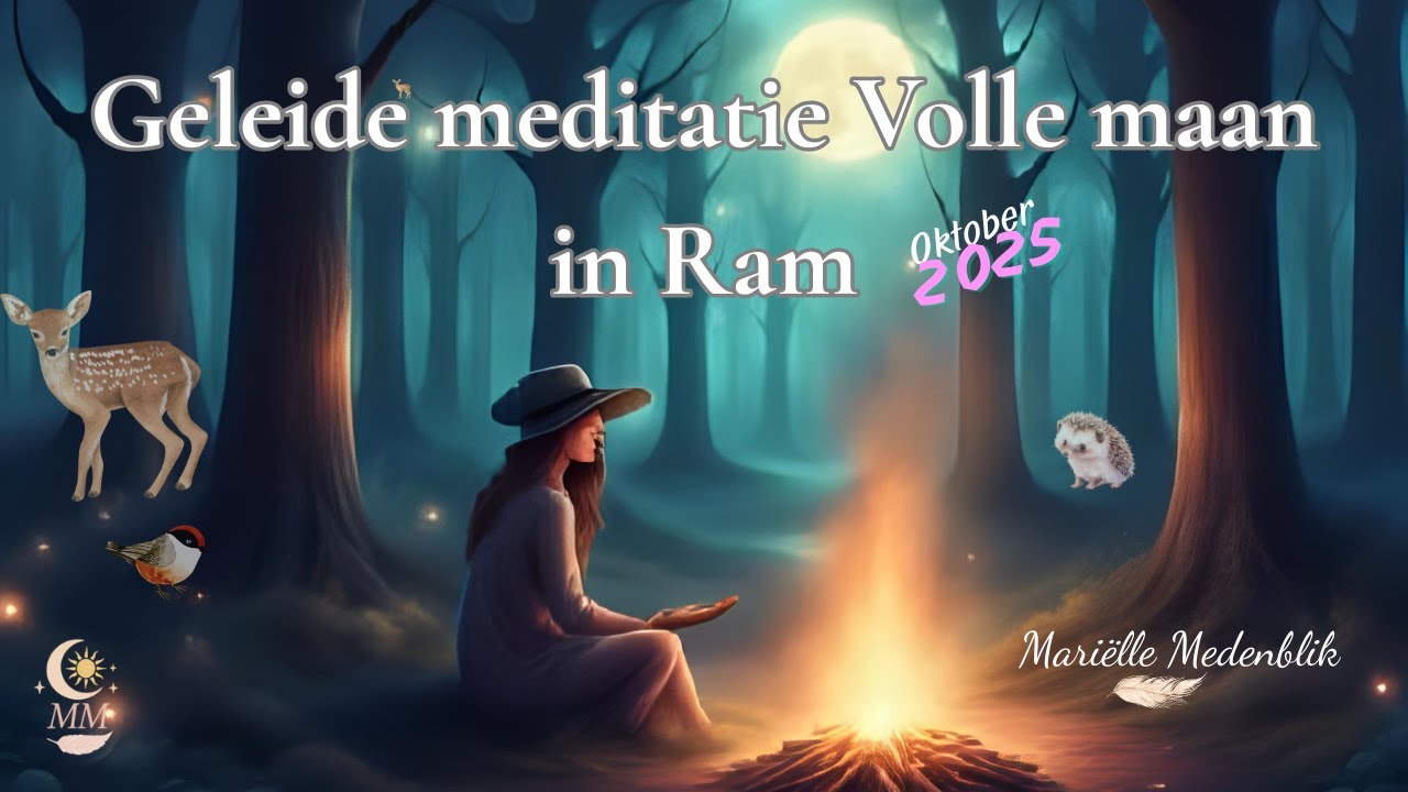 Volle Maan in Ram Meditatie 🌕🔥 | Loslaten & Innerlijk Vuur Activeren (Hunter’s Moon) #vollemaan