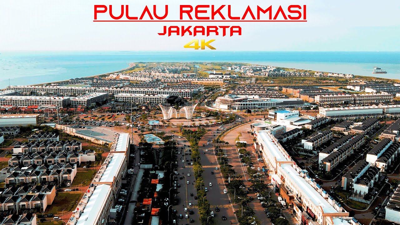 PULAU REKLAMASI PIK, JAKARTA - by drone [4K] | Kawasan Elite, Hunian Sultan Jakarta Utara