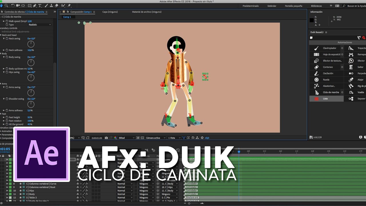 AFx DUIK: ciclo de caminata automática #DUIK #AFx