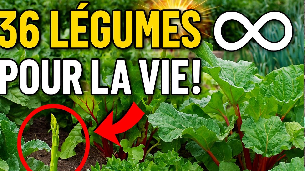 🌱 36 Légumes PERPETUELS - Plantez 1 fois pour des RÉCOLTES à Vie !