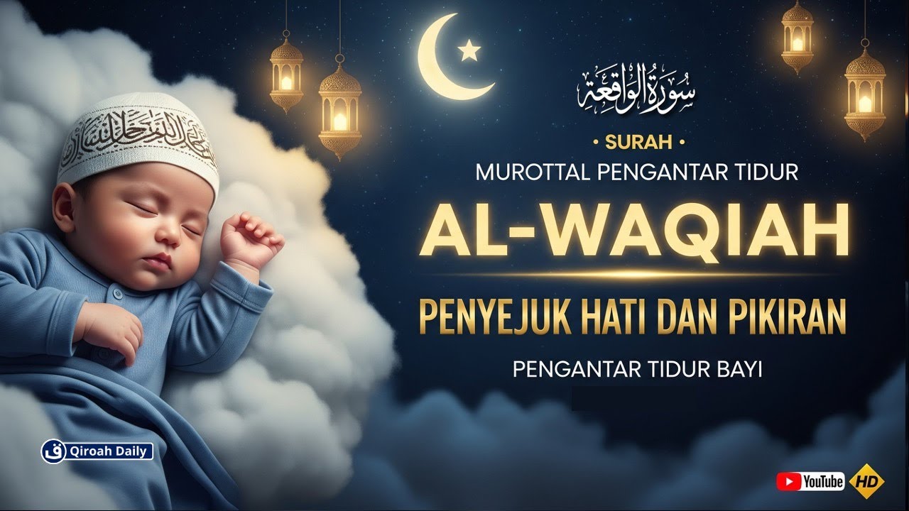 Murottal Quran Merdu Al-Waqiah | Pengantar Tidur Penyejuk Hati Dan Penenang Pikiran | Qiroah Daily