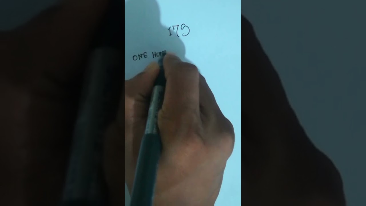 how to write number 179 (Day-179)(29/06/22) #shorts