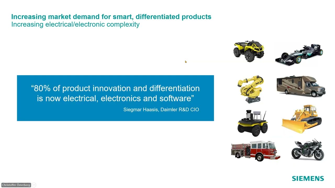 Webinar Efficient Electrical Design and Harness Development with Siemens Capital Essentials