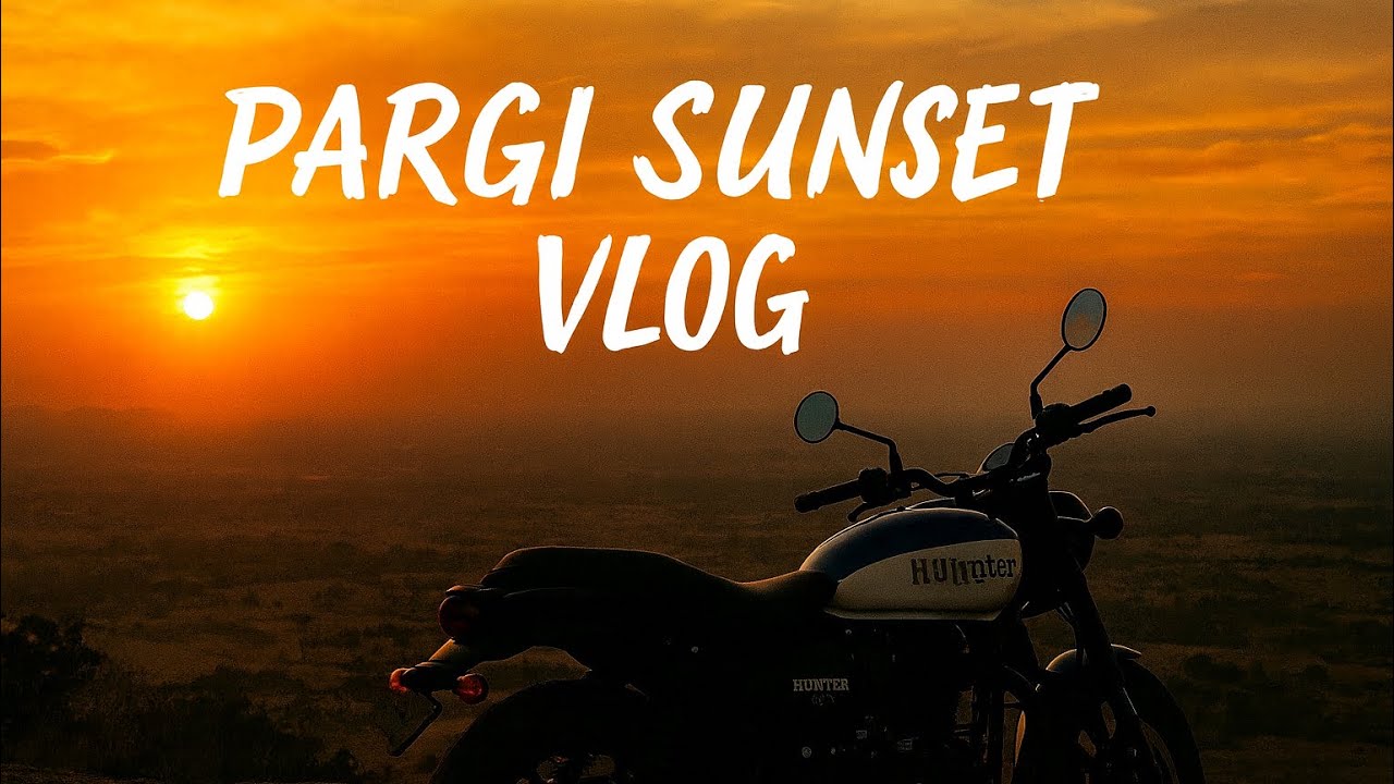 Weekend Getaway from Hyderabad | Pargi Sunset Viewpoint Vlog | Golden Hour Ride