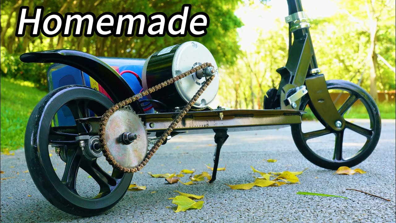 How To Make A Chain Drive Electric Scooter | BillMingLabs