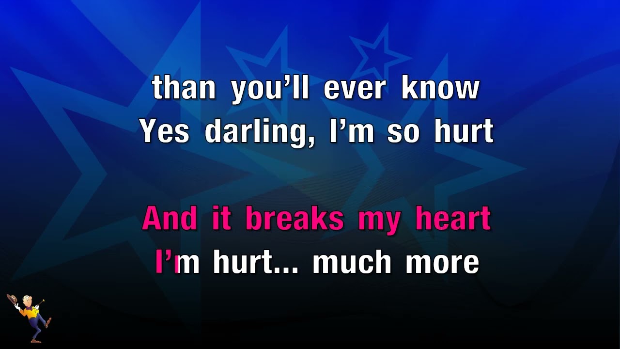 Hurt - Elvis Presley (KARAOKE)