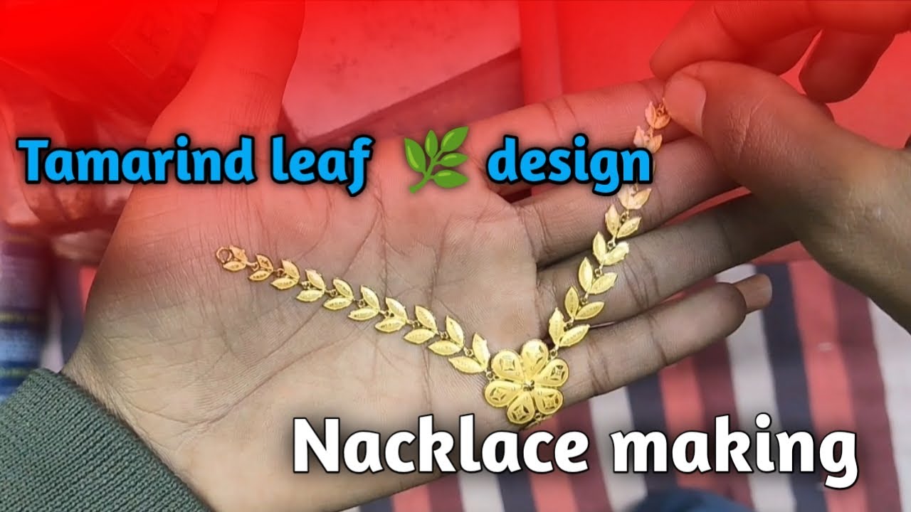 Tamarind leaf 🌿  nacklace design making ॥ Light Waight 2.900 gram ॥ 