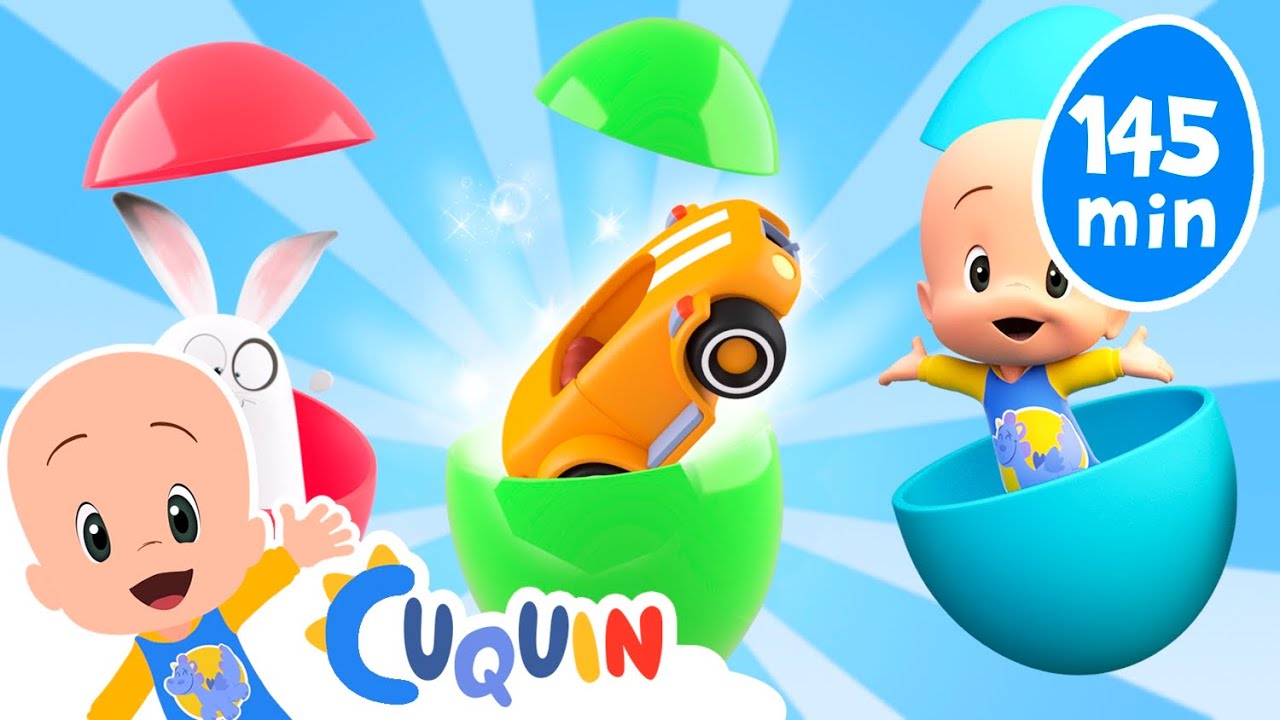 Surprise eggs with cars 🚖! Learn colors and more with Cuquin's educational videos  for babies