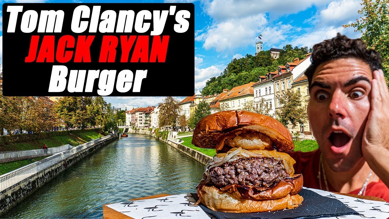 The BEST Burger in Ljubljana, Slovenia: Tom Clancy's Jack Ryan Burger at Pop's Place