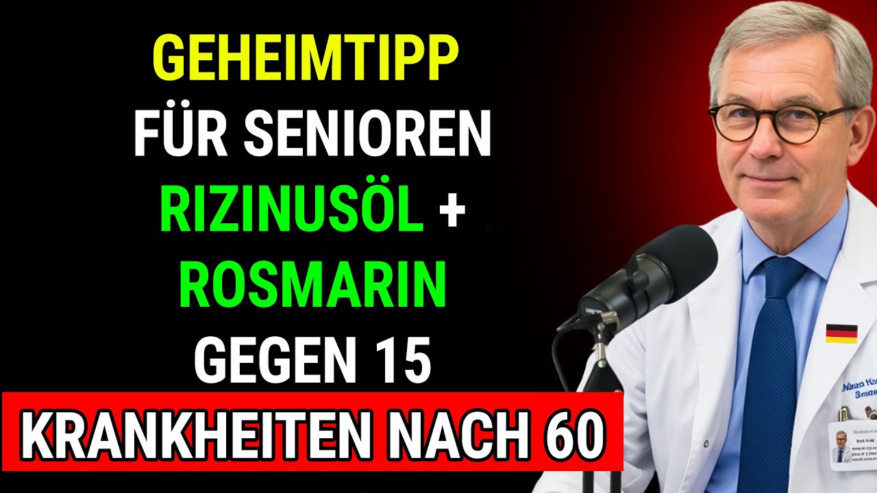 Senioren-Geheimtipp, Rizinusöl und Rosmarin gegen 15 Gesundheitsprobleme!
