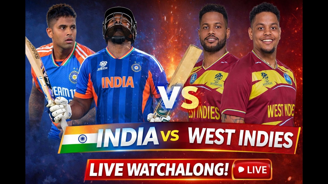 🏏 India vs West Indies LIVE Watch Along | Ball-by-Ball Reactions | Pitchside Chaos #t20worldcup2026 