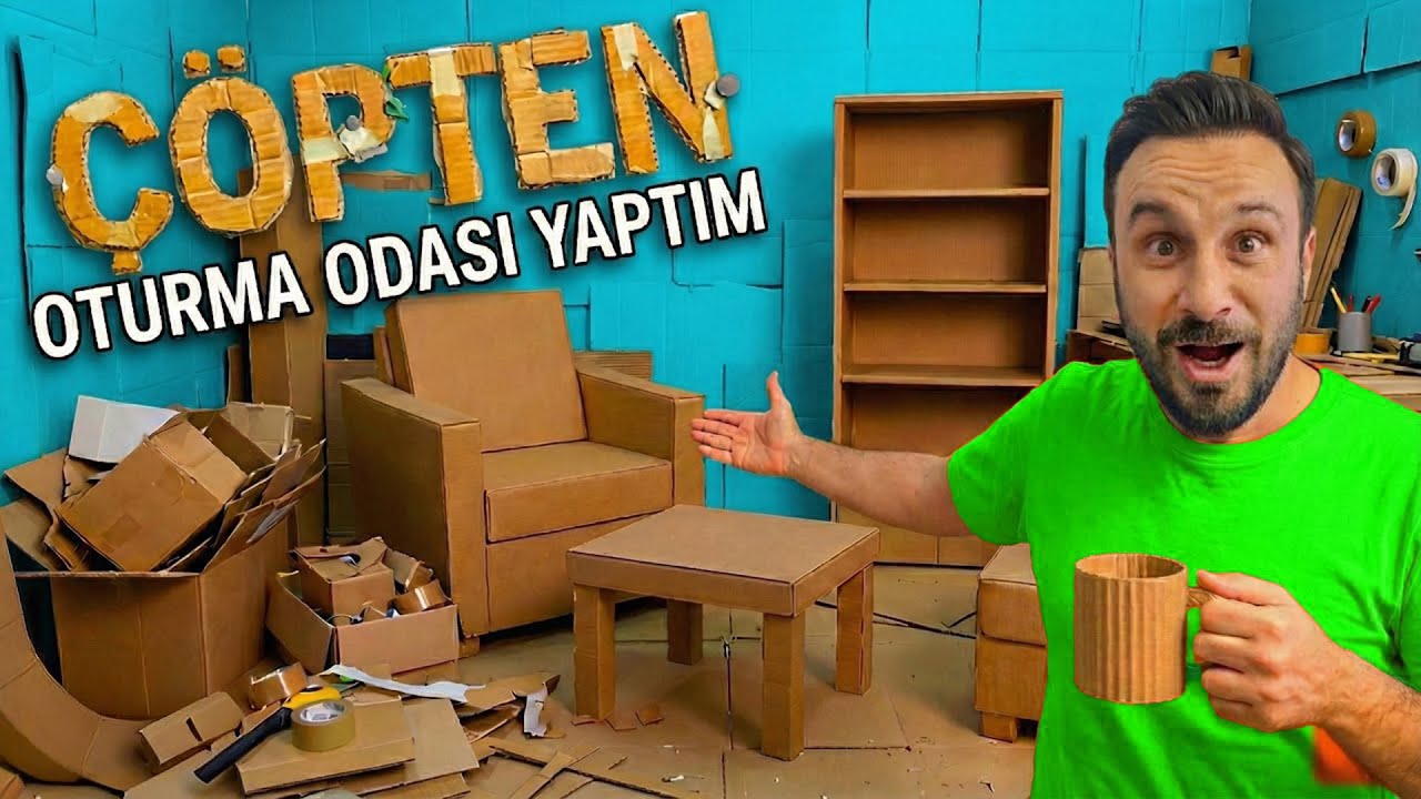 ÇÖPTEN OTURMA ODASI YAPTIM | BEDAVAYA