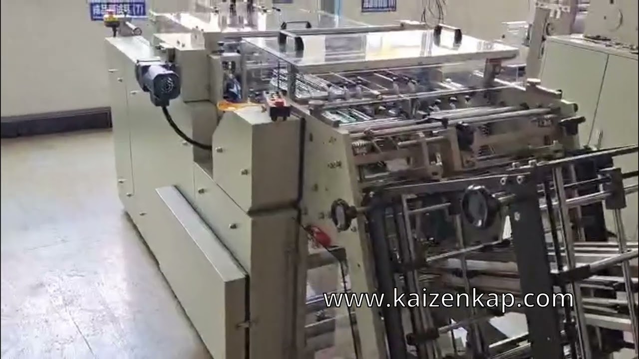 Tek Hatlı Kağıt Kutu Yapıştırma Makinesi