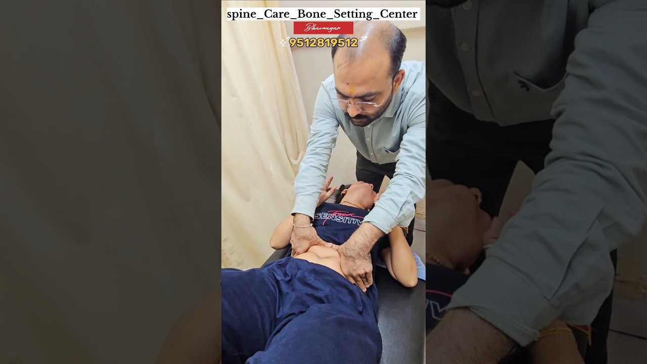 નાભિ થી થતા ગેસ નો એક માત્ર ઈલાજ Spine Care Bone Setting Center ભાવનગર માં drdarshankamothi #gas