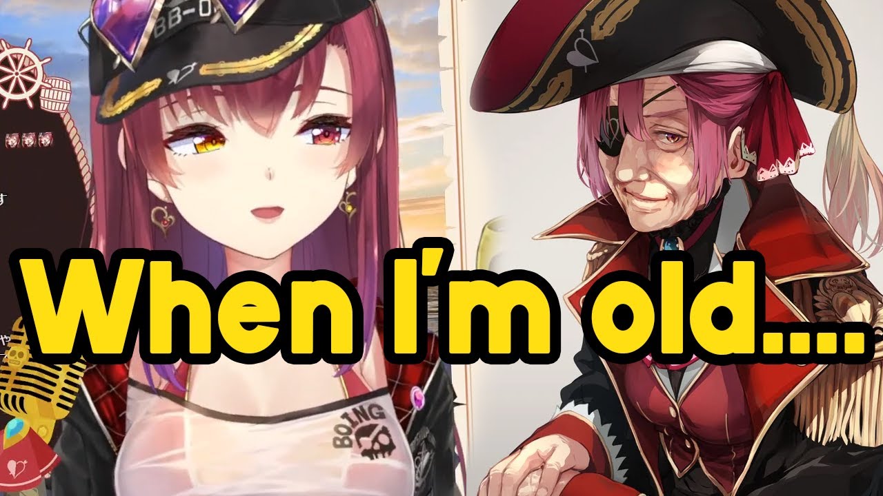 Why Marine's isn't afraid of aging + losing her memory [Hololive]