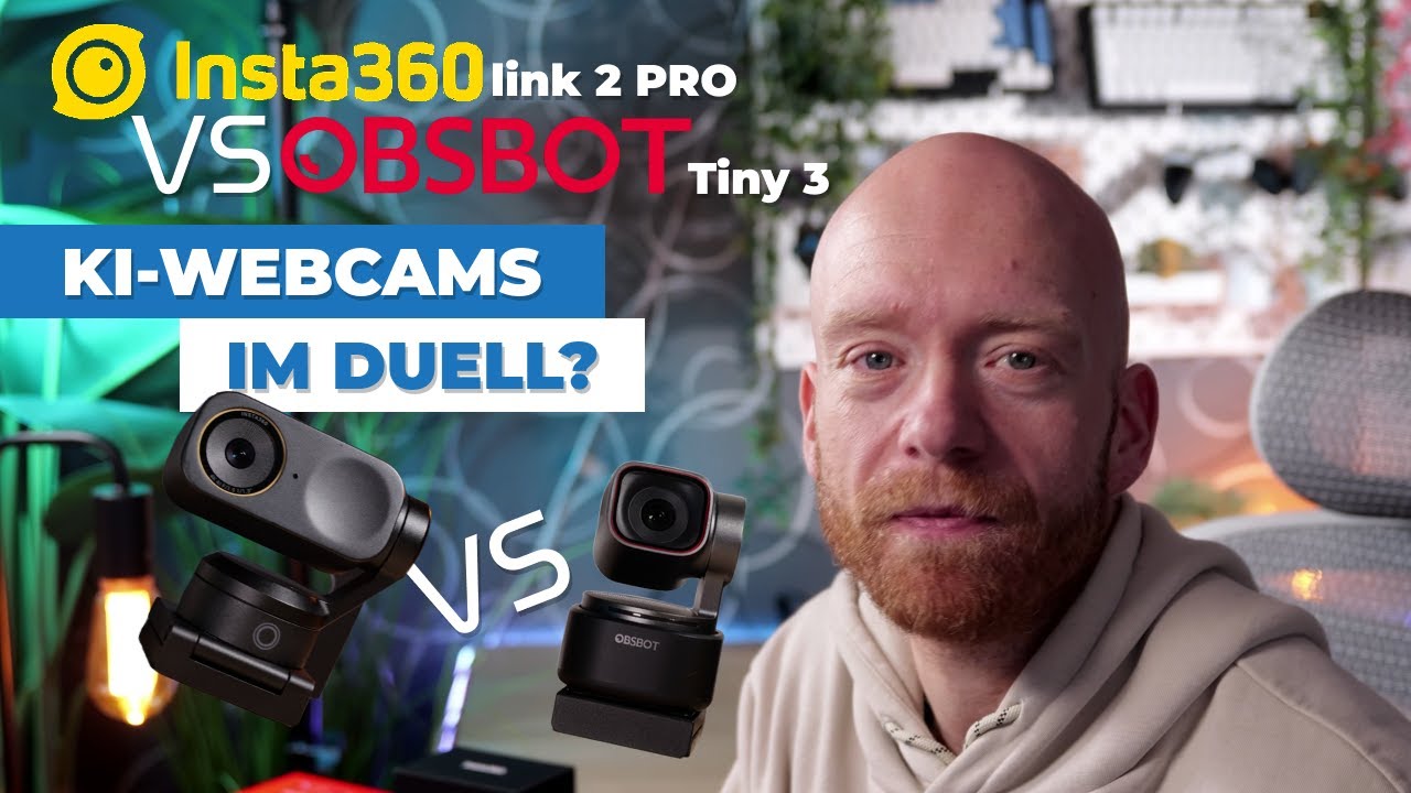 Insta360 Link 2 Pro vs OBSBOT Tiny 3 – Beste 4K Webcam 2026 im Vergleich