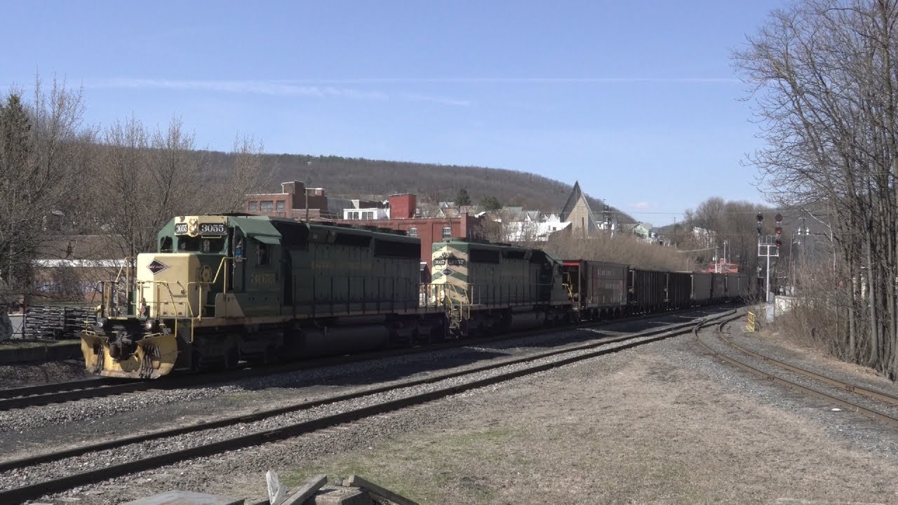 Reading and Northern Coal Trains and Rare Train at the Old BM&R Temple Station