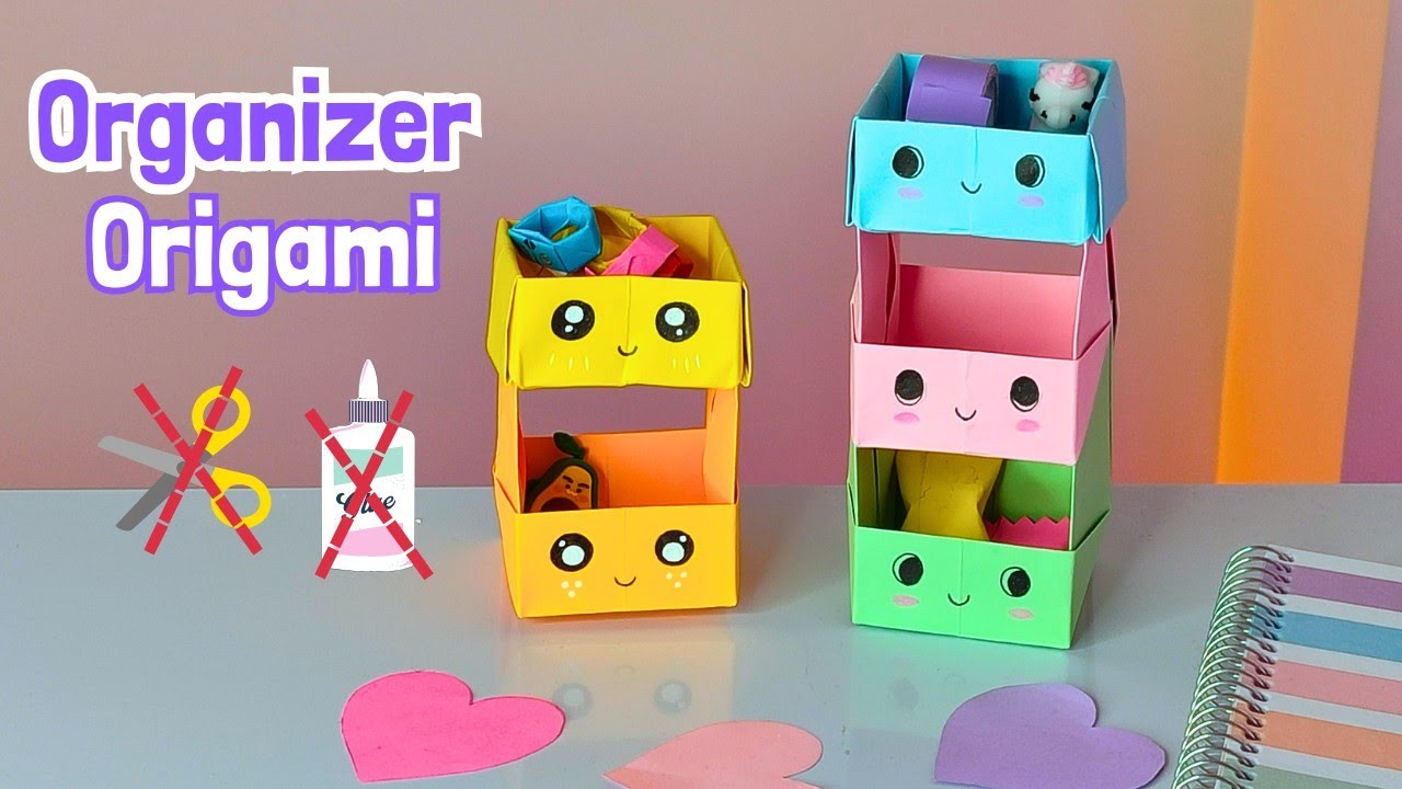 Origami Paper Desk Organizer | Origami PaperBox