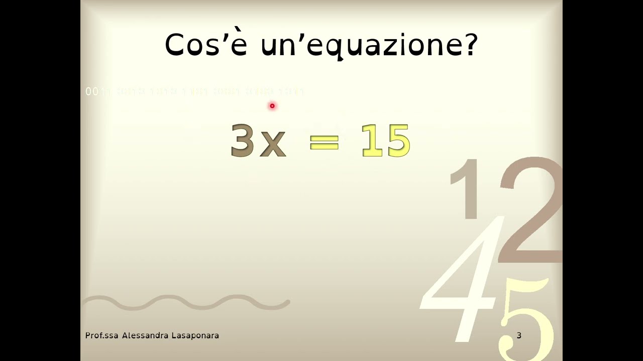 EQUAZIONI E PRINCIPI DI EQUIVALENZA