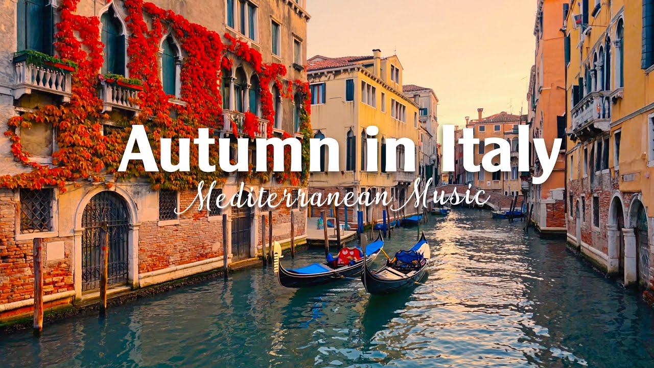 🍂 Autumn Sunset in Italy 🌊 Romantic Mediterranean Music & Coastal Serenity