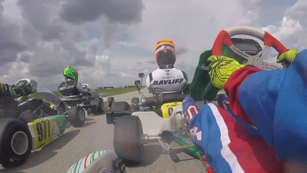 James Overbeck WKA New Castle 2022 KA Senior final / lap 2 wreck