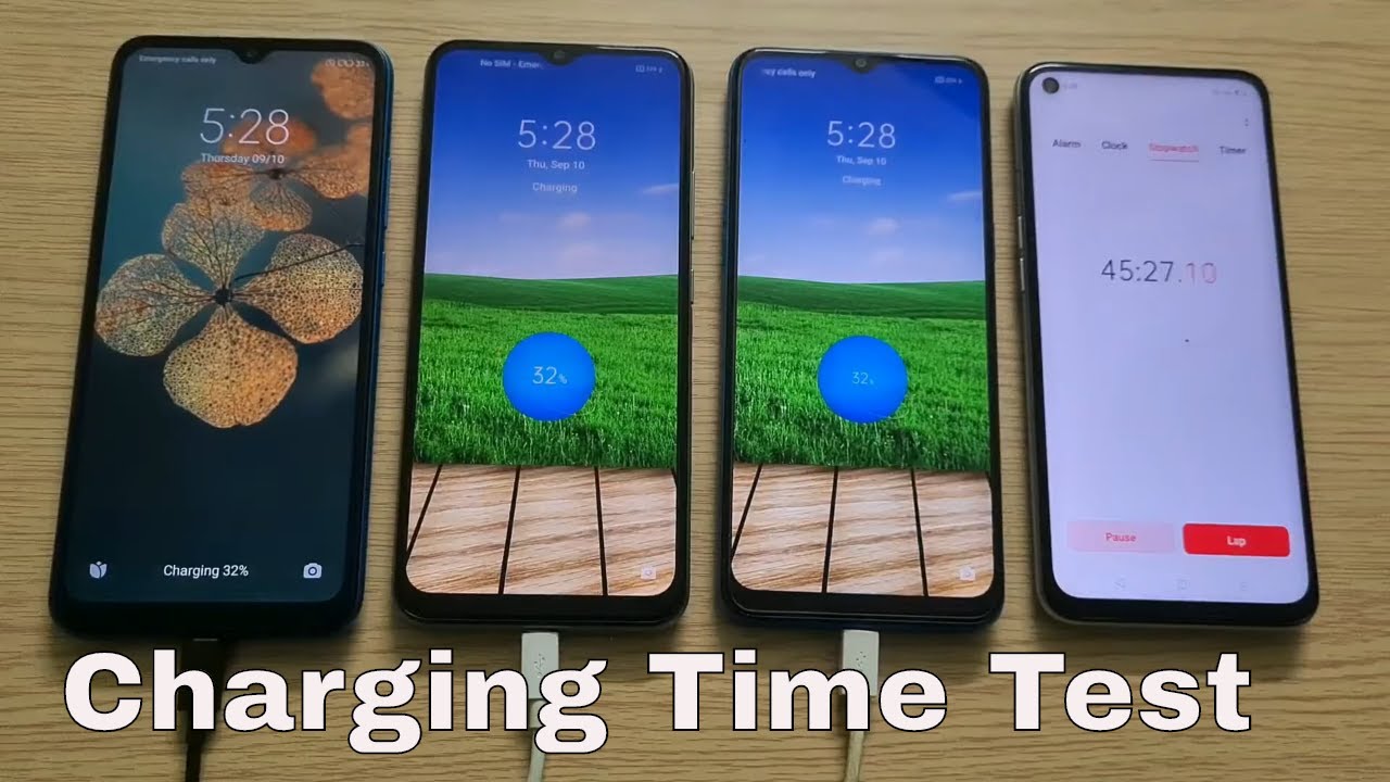 Redmi 9A| 9i vs Realme C11 vs Realme C3 Charging Time Test